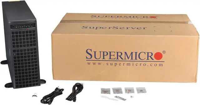 Alt view image 9 of 9 - SUPERMICRO SYS-7047AX-TRF 4U Rackmountable / Tower Server Barebone Dual LGA 2011 Intel C602 DDR3 1600/1333/1066/800