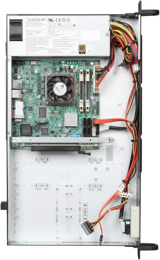 Alt view image 6 of 7 - SUPERMICRO SYS-5017P-TF 1U Rackmount Server Barebone BGA-1023 Intel QM77 DDR3 1333/1066/800
