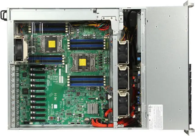 Alt view image 6 of 7 - SUPERMICRO SYS-6037R-TXRF 3U Rackmount Server Barebone Dual LGA 2011 Intel C602 DDR3 1600/1333/1066/800