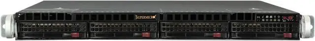 Alt view image 2 of 7 - SUPERMICRO SYS-6017R-NTF 1U Rackmount Server Barebone Dual LGA 2011 Intel C602 DDR3 1600/1333/1066/800