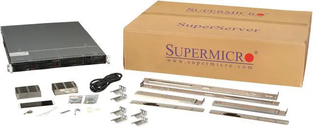 Alt view image 7 of 7 - SUPERMICRO SYS-6017R-NTF 1U Rackmount Server Barebone Dual LGA 2011 Intel C602 DDR3 1600/1333/1066/800