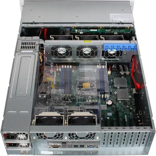 Alt view image 5 of 7 - SUPERMICRO SYS-6037R-72RF 3U Rackmount Server Barebone Dual LGA 2011 Intel C602 DDR3 1600/1333/1066/800