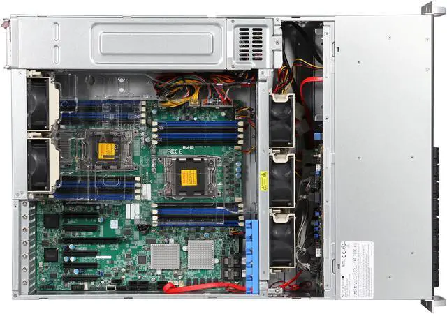Alt view image 6 of 7 - SUPERMICRO SYS-6037R-72RF 3U Rackmount Server Barebone Dual LGA 2011 Intel C602 DDR3 1600/1333/1066/800