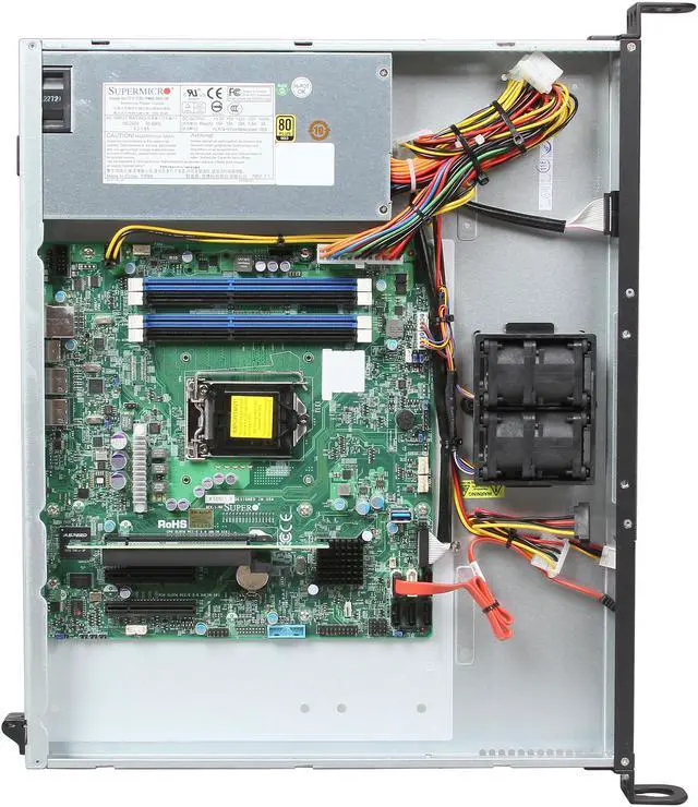 Alt view image 5 of 8 - SUPERMICRO SYS-5018D-MF 1U Rackmount Server Barebone LGA 1150 Intel C222 Express PCH DDR3 1600