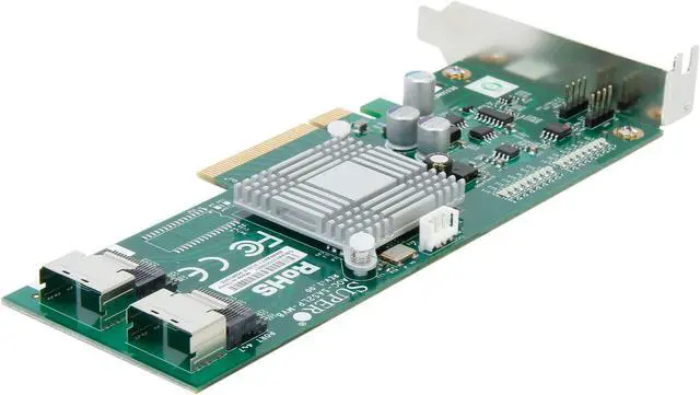 Alt view image 5 of 6 - SUPERMICRO AOC-SAS2LP-MV8 PCI-Express 2.0 x8 SATA / SAS 8-Port Controller Card