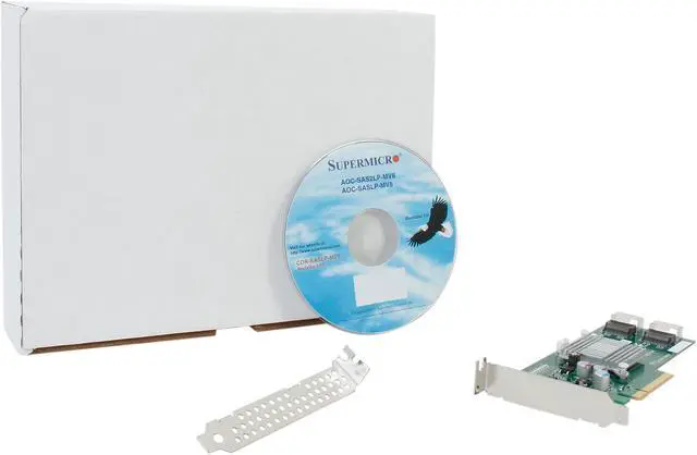 Alt view image 6 of 6 - SUPERMICRO AOC-SAS2LP-MV8 PCI-Express 2.0 x8 SATA / SAS 8-Port Controller Card