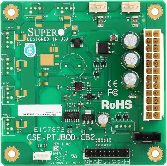 Alt view image 3 of 5 - SUPERMICRO CSE-PTJBOD-CB2 Jbod Power Board
