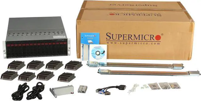 Alt view image 5 of 5 - SUPERMICRO SYS-5037MR-H8TRF 3U Rackmount Server Barebone (8 Nodes) LGA 2011 Intel C602J DDR3 1866/1600/1333/1066