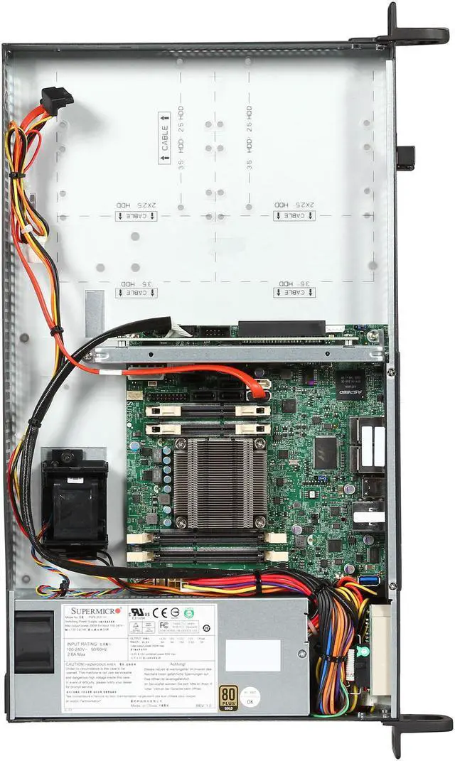 Alt view image 6 of 7 - SUPERMICRO SYS-5018A-FTN4 1U Rackmount Server Barebone FCBGA 1283 DDR3 1600 / 1333