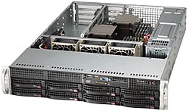 Main image of SUPERMICRO SYS-6027B-URF 2U Rackmount Server Barebone Dual LGA 1356 Intel C602 DDR3 1600/1333/1066/800