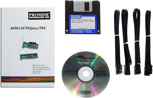 Alt view image 3 of 3 - PROMISE SATA150 TX4 PCI SATA Controller Card - OEM