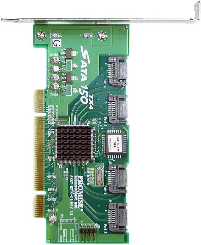 Alt view image 2 of 3 - PROMISE SATA150 TX4 PCI SATA Controller Card - OEM