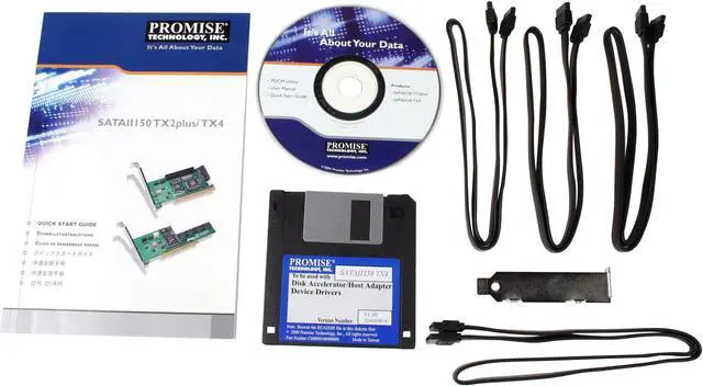 Alt view image 4 of 4 - PROMISE SATAII150 TX4 PCI SATA Controller Card - OEM