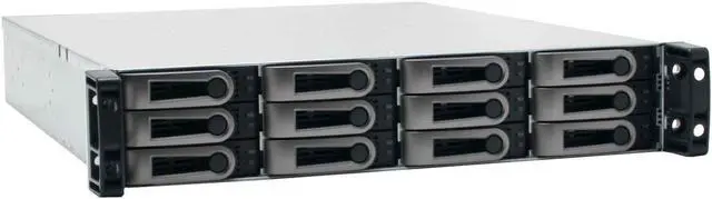 Main image of PROMISE VTrak J300s 12 3.5" Drive Bays Three 3Gb/s SAS ports using industry standard 4x wide-port SAS connectors, two for host connections and one for JBOD cascading SAS JBOD Storage System
