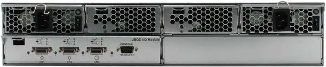 Alt view image 5 of 8 - PROMISE VTrak J300s 12 3.5" Drive Bays Three 3Gb/s SAS ports using industry standard 4x wide-port SAS connectors, two for host connections and one for JBOD cascading SAS JBOD Storage System