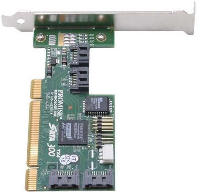 Alt view image 2 of 5 - PROMISE SATA300 TX4 PCI SATA II (3.0Gb/s) Controller Card - OEM