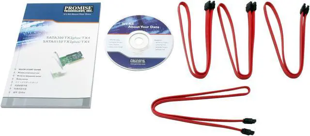 Alt view image 4 of 5 - PROMISE SATA300 TX4 PCI SATA II (3.0Gb/s) 4-Port Adapter