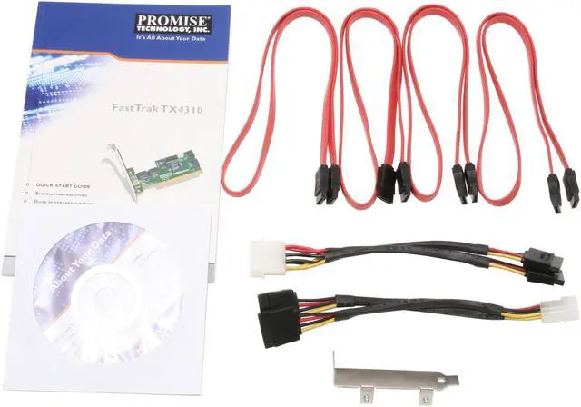 Alt view image 4 of 5 - PROMISE FastTrak TX4310 PCI SATA II (3.0Gb/s) Controller Card - OEM