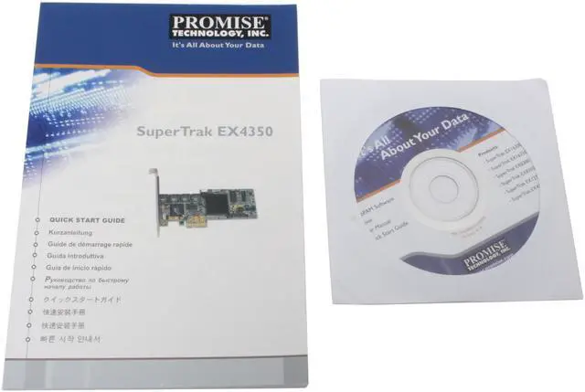 Alt view image 6 of 7 - PROMISE SUPERTRAK EX4350 Native PCIe x4 host interface SATA II (3.0Gb/s) High-Performance Controller Card