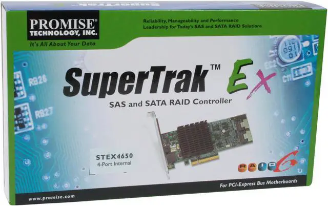 Alt view image 7 of 7 - PROMISE STEX4650 PCI Express SATA / SAS Controller Card