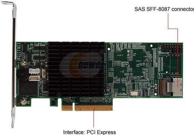 Alt view image 3 of 7 - PROMISE STEX4650 PCI Express SATA / SAS Controller Card