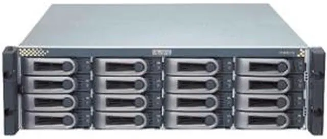 Alt view image 2 of 2 - PROMISE VTE610sD RAID 0, 1, 1E, 5, 6, 10, 50, 60 16 3.5" Drive Bays Four external SAS-wide (x4) host interface ports One external 3Gb/s SAS-wide (x4) ports for JBOD expansion (up to 4 VTrak JBOD Systems) RAID Sub-Systems