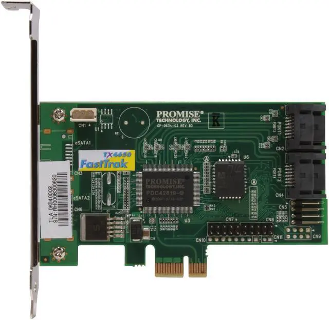 Alt view image 2 of 7 - PROMISE FastTrak TX4650 PCI Express SATA / SAS Controller Card