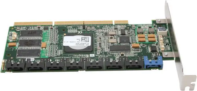 Alt view image 2 of 5 - Adaptec 2170000-R PCI-X 64-bit/133 MHz SATA II (3.0Gb/s) RAID 2820SA SGL/256