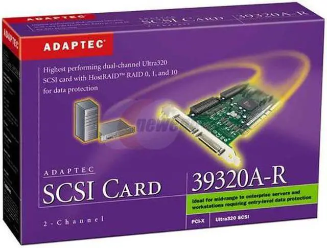 Alt view image 3 of 3 - Adaptec 2060900-R 64-bit, 133 MHz PCI-X SCSI 39320A-R Kit