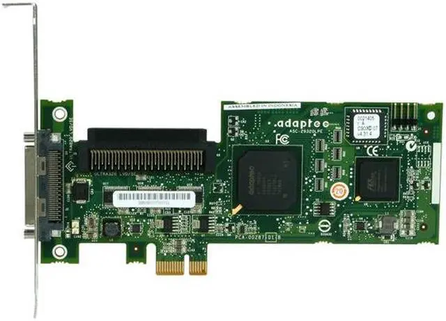 Alt view image 3 of 5 - Adaptec SCSI Card 29320LPE 2248700-R PCIe x1 Controller Card, Single