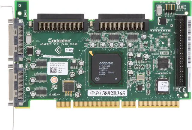 Alt view image 3 of 6 - Adaptec 2253700-R 64-bit PCI SCSI 39160 SGL