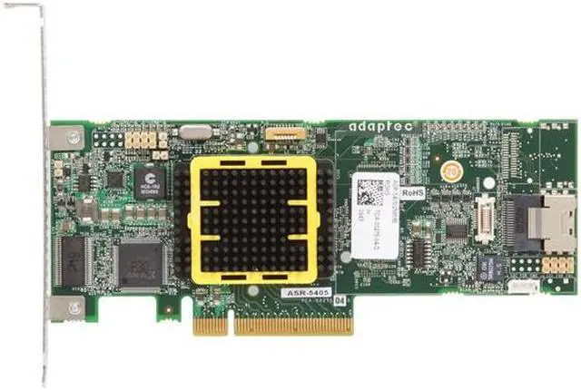 Alt view image 3 of 5 - Adaptec RAID 5405 2258100-R SATA/SAS 4 internal ports w/ 256MB cache memory Controller Card, Kit