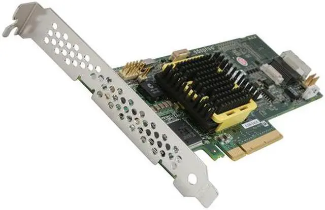 Alt view image 2 of 7 - Adaptec RAID 5405 2258200-R SATA/SAS 4 internal ports w/ 256MB cache memory Controller Card, Single