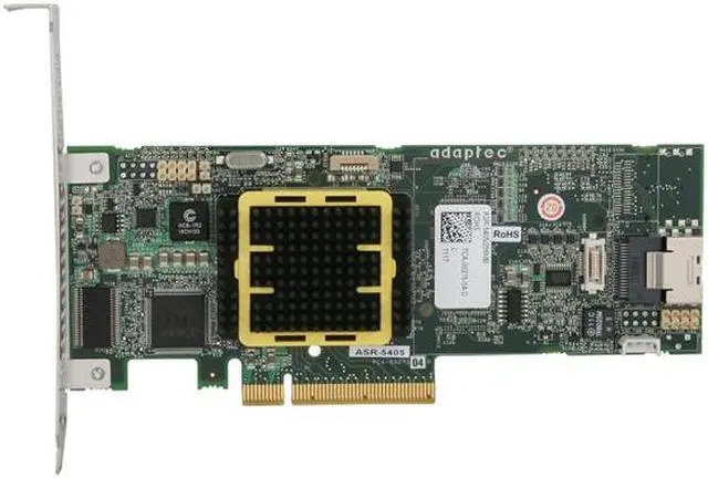 Alt view image 4 of 7 - Adaptec RAID 5405 2258200-R SATA/SAS 4 internal ports w/ 256MB cache memory Controller Card, Single