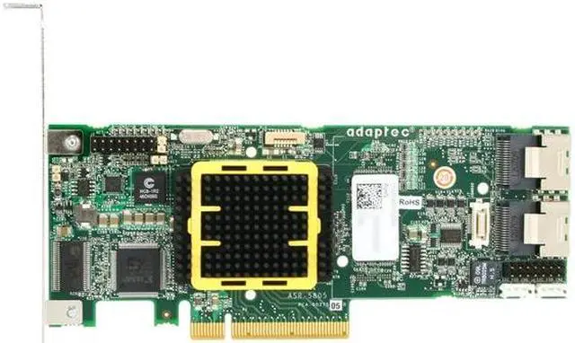 Alt view image 4 of 7 - Adaptec RAID 5805 2244300-R SATA/SAS 8 internal ports w/ 512MB cache memory Controller Card, Single