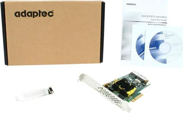 Alt view image 7 of 7 - Adaptec RAID 5805 2244300-R SATA/SAS 8 internal ports w/ 512MB cache memory Controller Card, Single