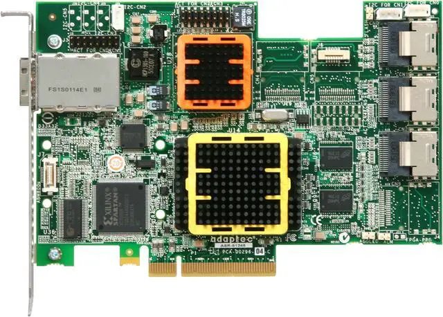 Alt view image 3 of 5 - Adaptec 2258400-R PCI-Express x8 SATA / SAS 51245 Kit Controller Card