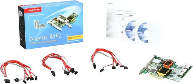 Alt view image 5 of 5 - Adaptec 2258400-R PCI-Express x8 SATA / SAS 51245 Kit Controller Card