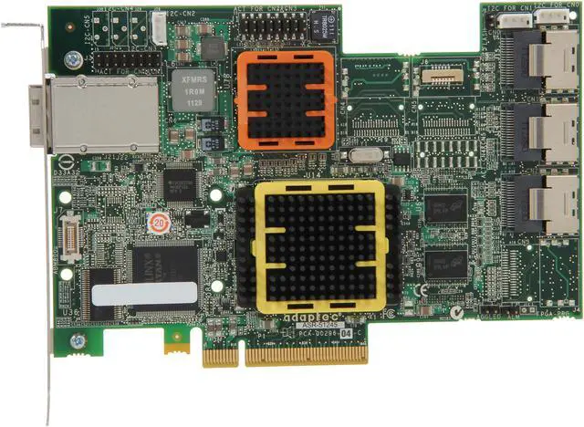 Alt view image 3 of 5 - Adaptec RAID 51245 2268100-R SATA/SAS 16-port (12 internal,4 external) w/ 512MB cache memory Controller Card, Single