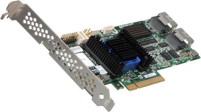 Adaptec RAID 6805 2271200-R 6Gb/s SATA/SAS 8 internal ports w/ 512MB cache  memory Controller Card, Kit