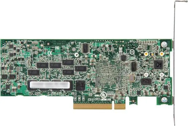 Alt view image 4 of 6 - Adaptec RAID 6805 2271200-R 6Gb/s SATA/SAS 8 internal ports w/ 512MB cache memory Controller Card, Kit