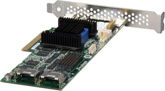 Alt view image 6 of 6 - Adaptec RAID 6805 2270100-R 6Gb/s SATA / SAS 8 internal ports w/ 512MB cache memory Controller Card, Single