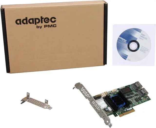 Alt view image 7 of 6 - Adaptec RAID 6805 2270100-R 6Gb/s SATA / SAS 8 internal ports w/ 512MB cache memory Controller Card, Single