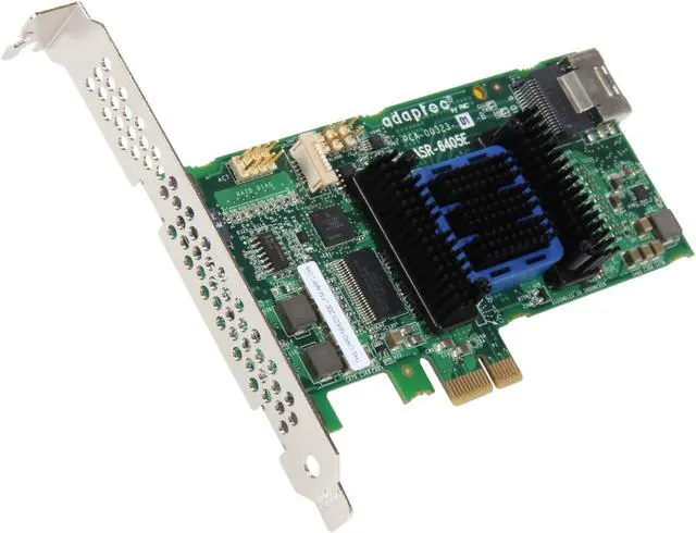 Main image of Adaptec RAID 6405E 2271700-R 6 Gb/s SATA / SAS 4 internal ports w/ 128MB cache memory Controller Card, Kit
