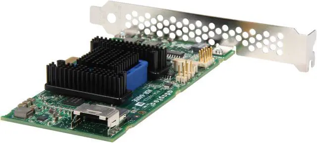 Alt view image 5 of 6 - Adaptec RAID 6405E 2271700-R 6 Gb/s SATA / SAS 4 internal ports w/ 128MB cache memory Controller Card, Kit