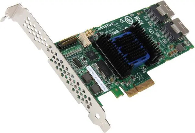 Main image of Adaptec RAID 6805E 2270900-R 6Gb/s SATA/SAS 4 internal ports w/ 128MB cache memory Controller Card, Single