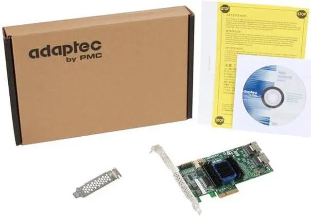 Alt view image 5 of 5 - Adaptec RAID 6805E 2270900-R 6Gb/s SATA/SAS 4 internal ports w/ 128MB cache memory Controller Card, Single