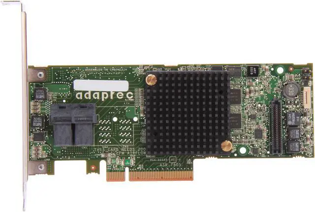 Alt view image 3 of 5 - Adaptec 2274200-R 7805Kit PCI-Express 3.0 x8 Low Profile Ready SATA / SAS RAID Controller Card
