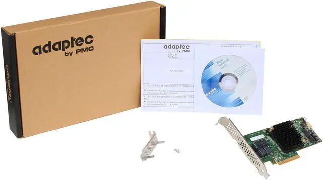 Alt view image 5 of 5 - Adaptec Series 7 2274100-R 7805Single PCI-Express 3.0 x8 MD2- Low Profile SATA / SAS RAID Controller Card