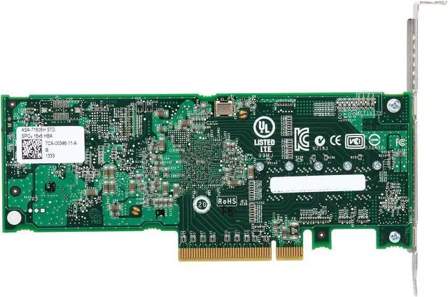 Alt view image 5 of 5 - Adaptec Series 7H Family 71605H PCI-Express 3.0 x8 MD2-Low Profile SATA / SAS Host Bus Adapter (HBA)